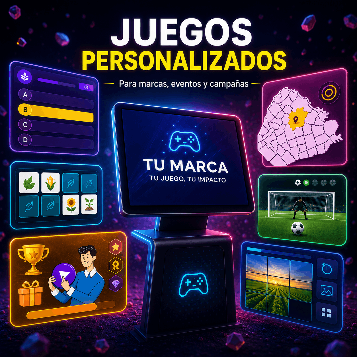 Juego fiestas interactivas advergame